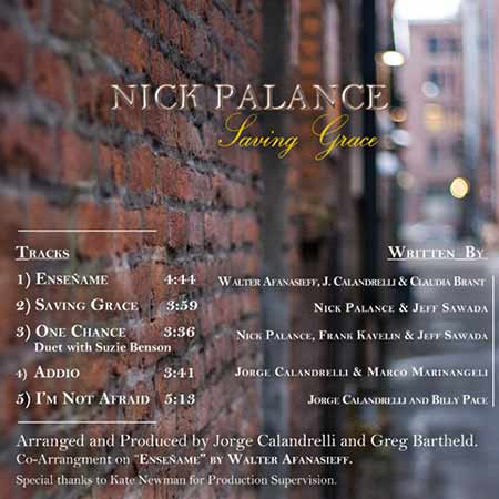 Nick Palance - Saving Grace Insert
